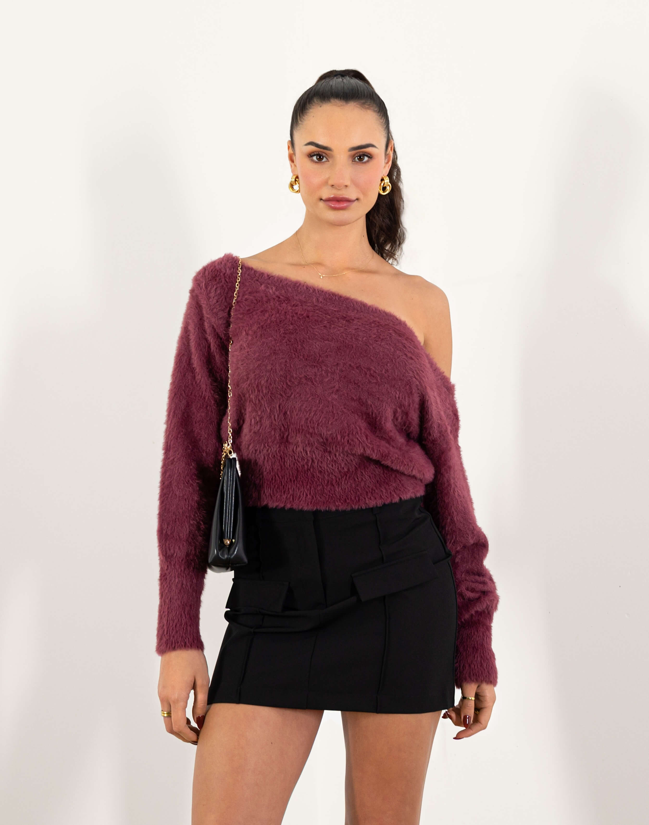 Miranda Fluffy Knit — catalog photograph for Autumn Dinner Outfit Layers for a Polished Arrival