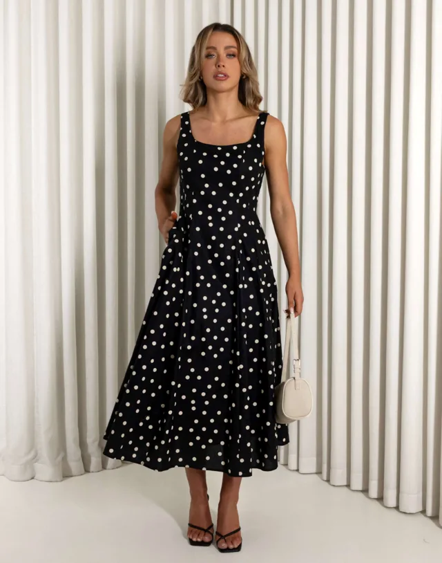 Christine Polka Dot Dress – product image 1