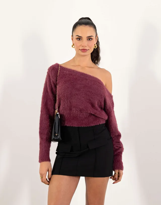 Miranda Fluffy Knit — catalog photograph for Autumn Dinner Outfit Layers for a Polished Arrival
