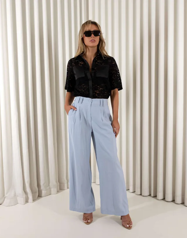 Emma Wide Leg Pants – side view