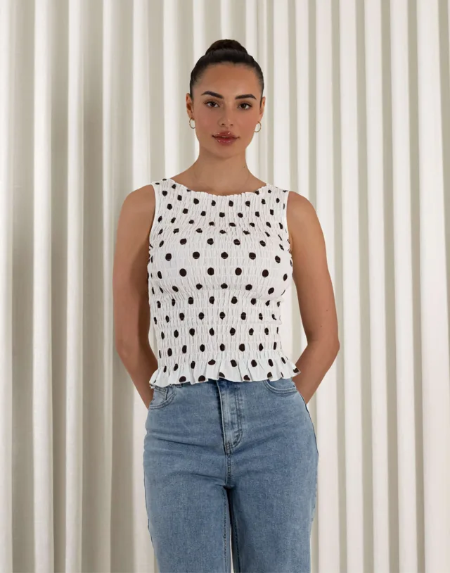 Alexandra Polka Dot Top – product image 1