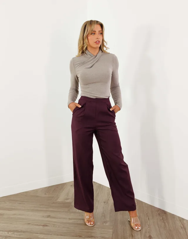 Kdeisha Burgundy Pants – product image 6