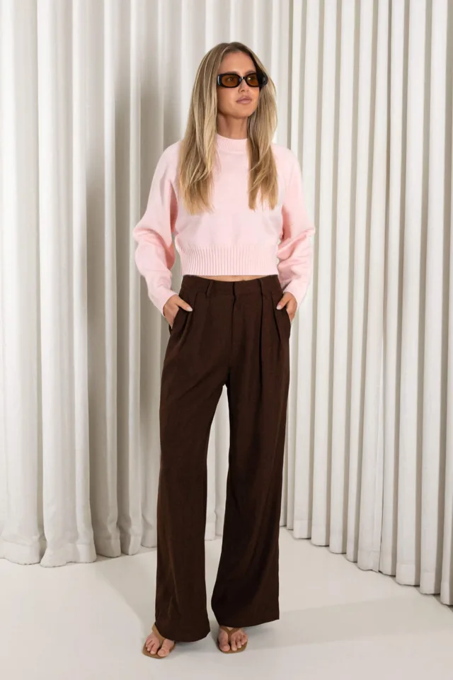 Delaney Pink Knit – product image 1