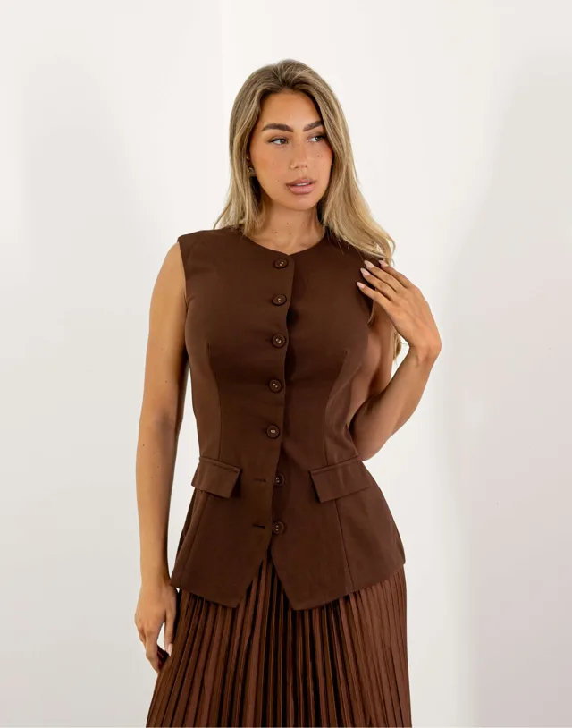 Camille Tailored Vest – product image 1
