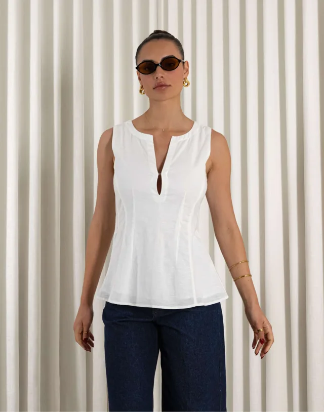 Rory Linen Blend Top – product image 2